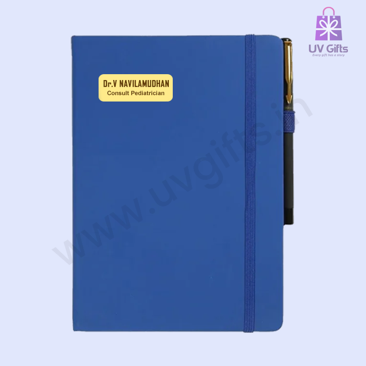 Customized Diary | Personalised Name Engraved Diary | Buy Online 160 Pages | Blue