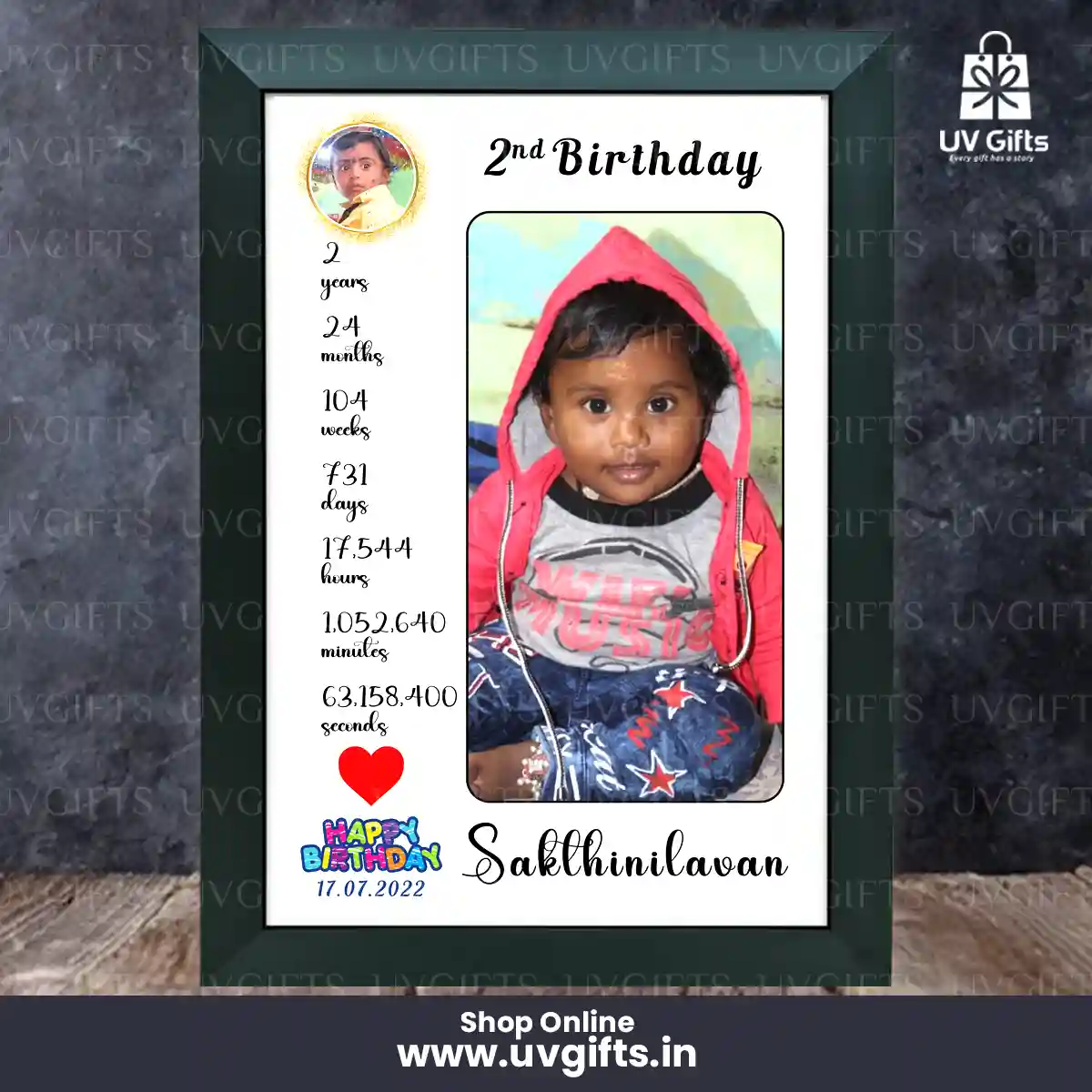 Birthday Photo Frame_Days Count
