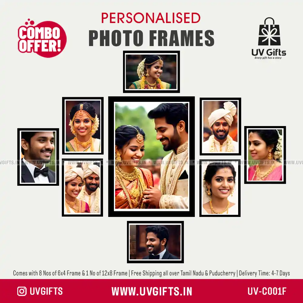 Pack Of 9 Photo Frames, CMBF3