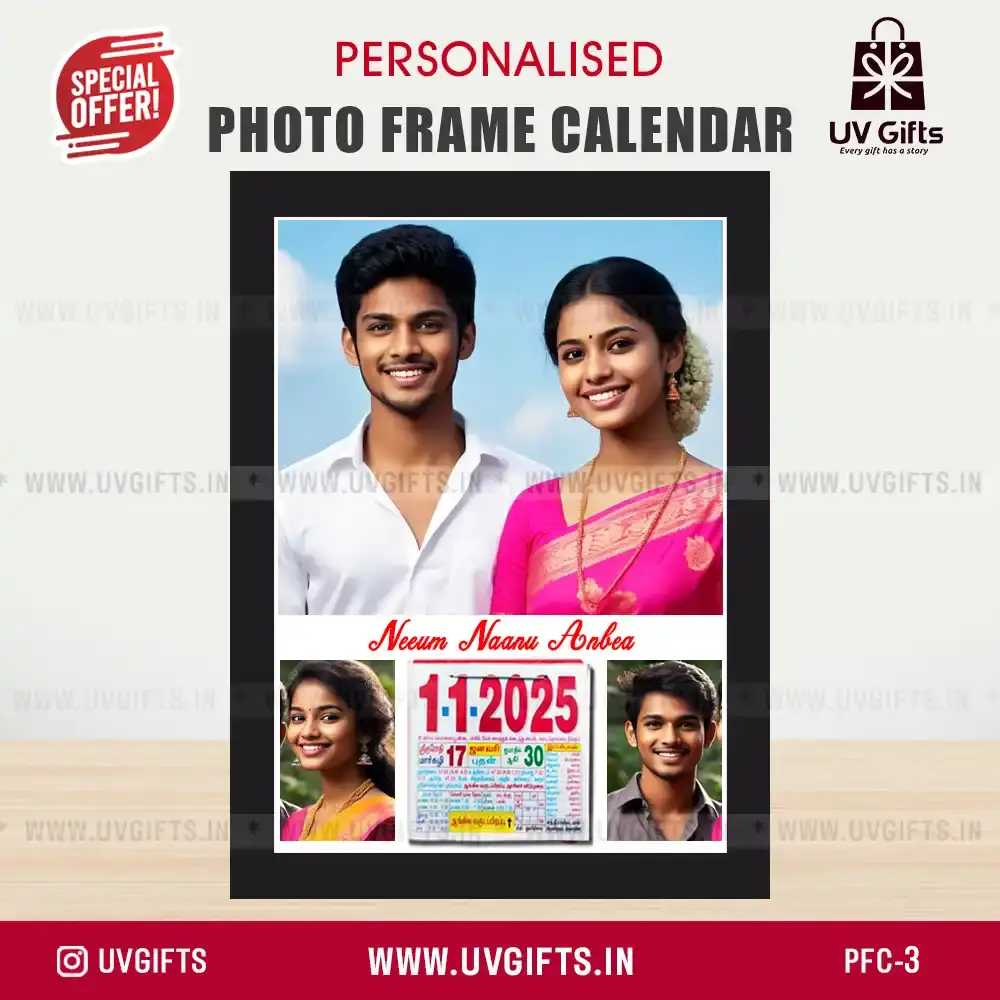 12X8 Photo Frame Calendar 2025