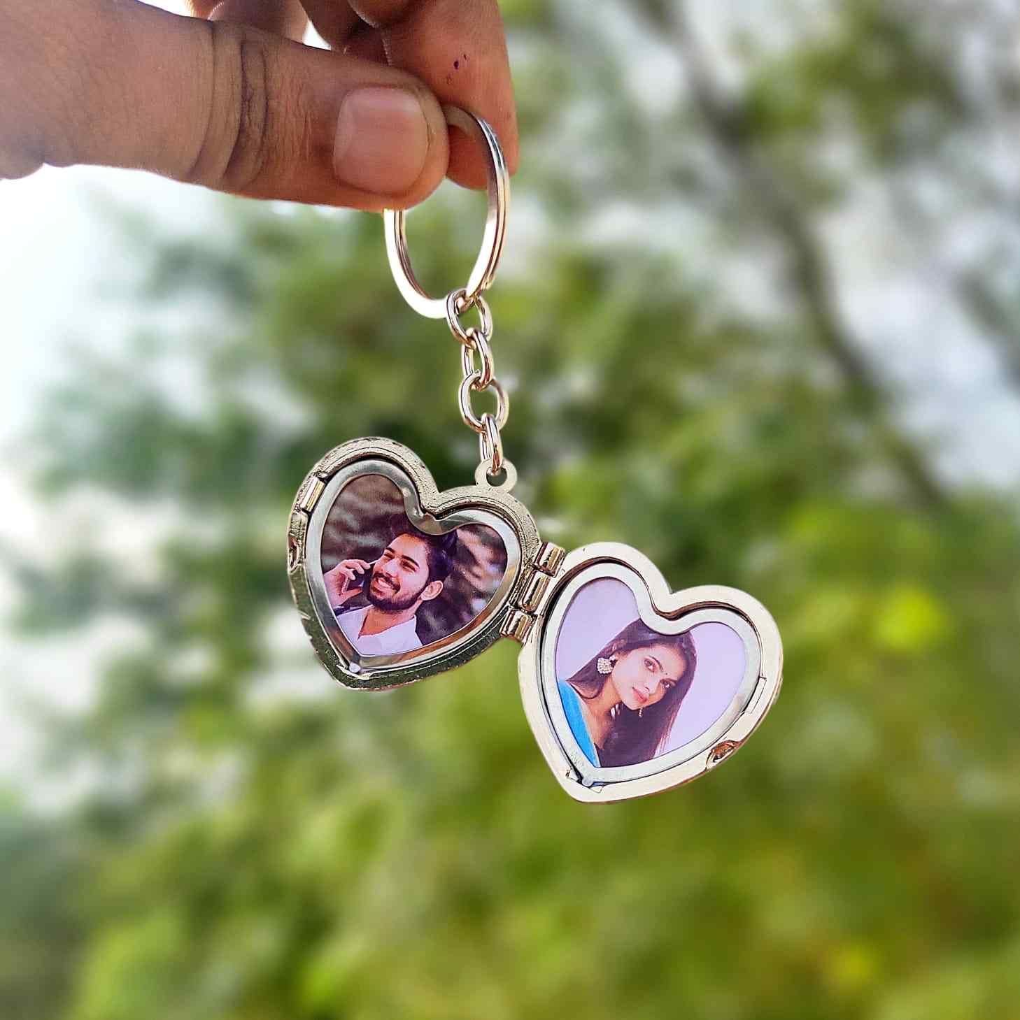 Heart Shaped Metal Key Chain
